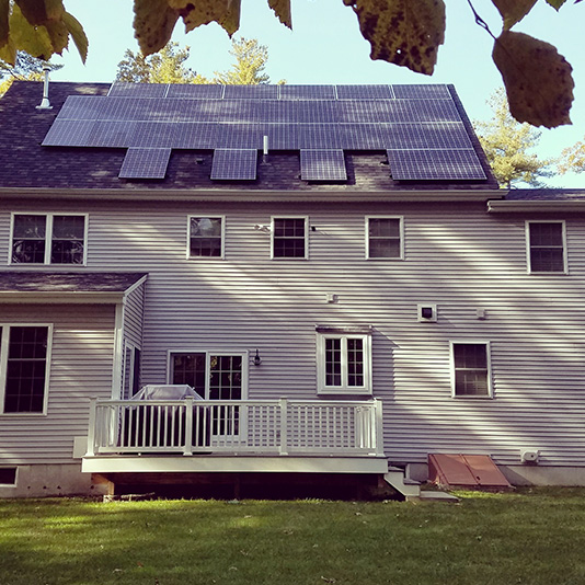 A picture of Roof Mount Solar Panel Installation In Foxboro, MA - Mass Renewables Inc.