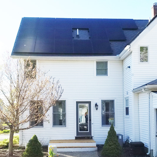 A Picture of Roof Mount Solar Panel Installation In Franklin, MA - Mass Renewables Inc. 